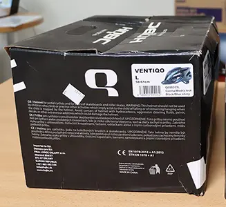 Photo from the official notice: VENTIQO Bike Helmet HQBC VENTIQO bicycle helmet — injuries risk
