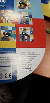 Foto do aviso oficial: AUZOU Ma peluche loup Brinquedo macio — risco: Engasgamento