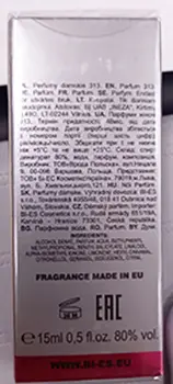 Photo de l’avis officiel: Bi•es® WOMAN 313 PARFUM Eau de parfum — risque: Risque chimique
