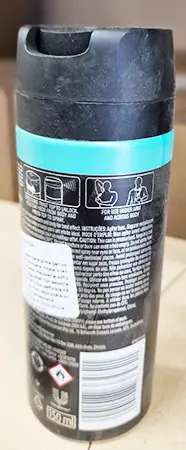 Photo de l’avis officiel: Axe DEODORANTE AXE APOLLO Pulvérisation de déodorant — risque: Risque chimique