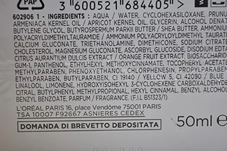 Photo de l’avis officiel: L'OREAL PARIS Attiva Hydrafresh Pelli normali o miste Crème pour le visage — risque: Risque chimique