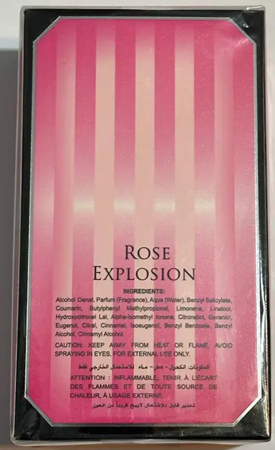 Photo de l’avis officiel: Grandeur Elite Rose Explosion Parfum — risque: Risque chimique
