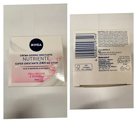 Foto dell’avviso ufficiale: Nivea ESSENTIALS SUPER IDRATANTE 24 H Crema viso — rischio: Rischio chimico