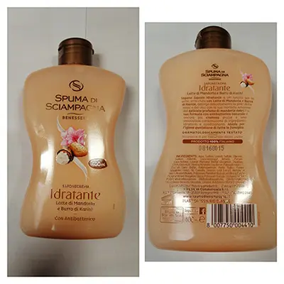Zdjęcie z oficjalnego zgłoszenia: SPUMA DI SCIAMPAGNA SPUAMA DI SCIAMPAGNA SAPONE CREMA IDRATANTE Mydło kremowe — ryzyko: Chemiczne
