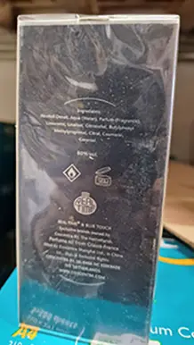 Photo de l’avis officiel: REAL TIME BLUE TOUCH Parfum — risque: Risque chimique