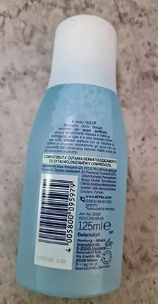 Photo de l’avis officiel: Nivea Struccanti occhi delicato Démaquillant pour les yeux — risque: Risque chimique