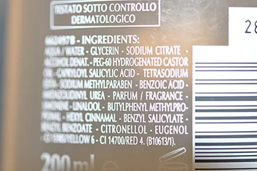 Photo from the official notice: L'OREAL PARIS LUMI REVELE skin tonic — chemical risk