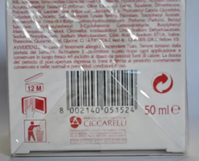 Foto dell’avviso ufficiale: CERA DI CUPRA Pelli mature cera di cupra Crema viso — rischio: Rischio chimico