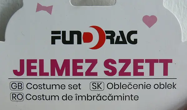 Foto aus der offiziellen Meldung: FunDrag jelmez szett / Costume set Ausgefallenes Kleid — Risiko: Verbrennungen