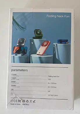 Photo from the official notice: Foldable mini fan — environment risk