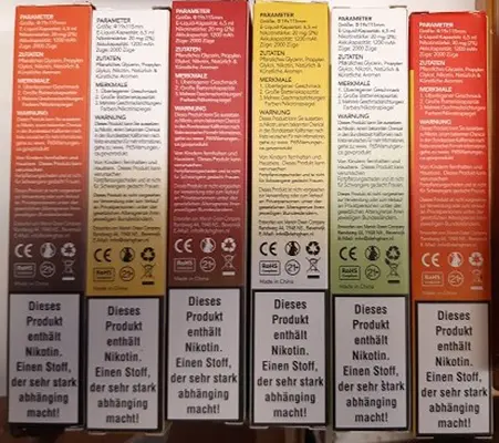 Foto del aviso oficial: Elf bar ELF BAR 2000 Disposable Pod, 2% nicotine Cigarrillo electrónico desechable — riesgo: Riesgos químicos