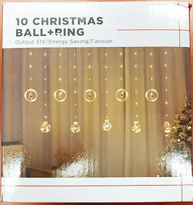 Foto do aviso oficial: Neuvedena 10 CHRISTMAS BALL+RING Corrente de iluminação — risco: Choque elétrico