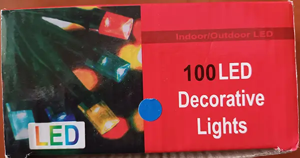 Photo de l’avis officiel: 100LED Decorative Lights Chaîne d’éclairage — risque: Choc électrique
