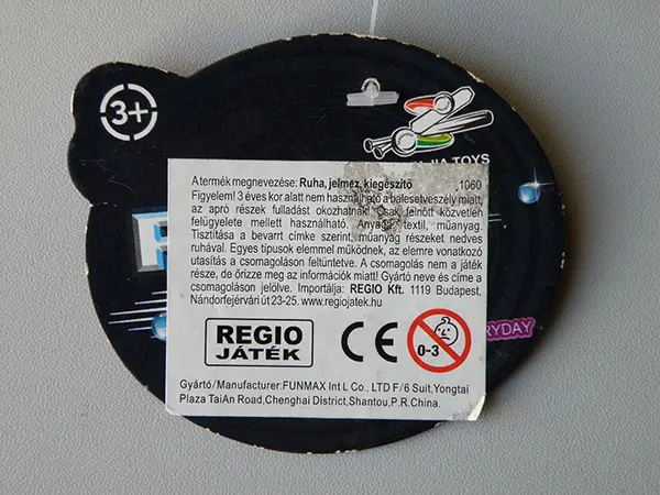 Foto dell’avviso ufficiale: Funny Toys (Tai Yu Jia Toys) jelmez kiegészítő Maschera giocattolo — rischio: Ustioni
