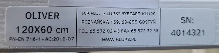 Foto aus der offiziellen Meldung: Klups Childrens Cot Kinderbett — Risiko: Einklemmen