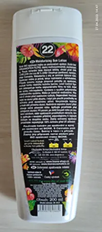 Photo from the official notice: BIO BIONE Ochranné opalovací mléko, SPF 22 - střední ochrana sunscreen — health risk