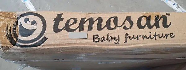 Foto uit de officiële melding: Temosan Children's cot Kinderbedje — risico: Beknelling & Verwonding