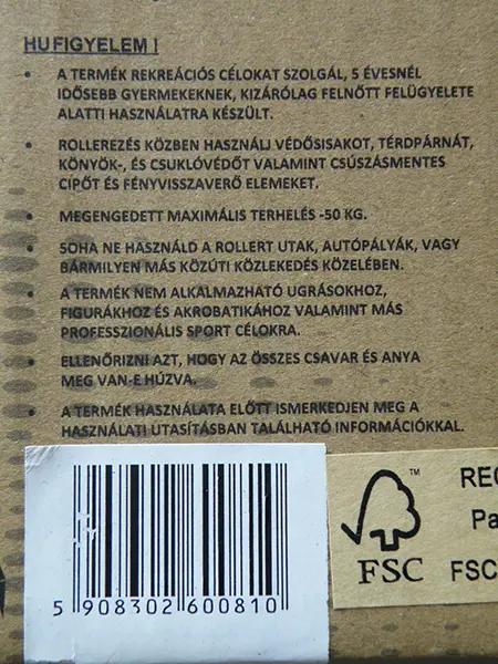 Photo de l’avis officiel: UM 120MM SCOOTERS Scooter de jouets — risque: Blessures