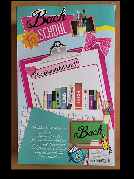 Foto do aviso oficial: Back To SCHOOL Boneca de plástico — risco: Químico