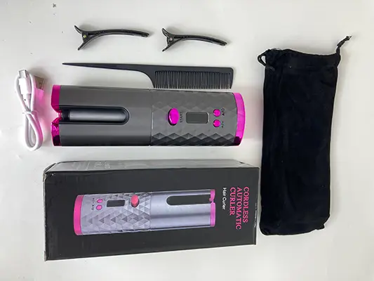 Photo de l’avis officiel: Cordless automatic curler Boucleur de cheveux — risque: Risque chimique & Environnement