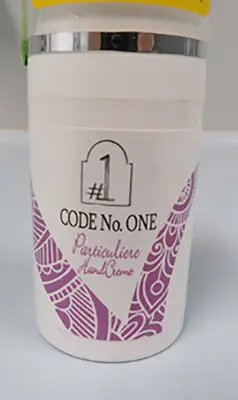 Foto aus der offiziellen Meldung: Nail:Code Code No. One Paticuliere HandCreme — Risiko: Chemikalie