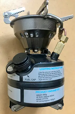 Foto dell’avviso ufficiale: BRS Field gasoline stove Stufa a gas portatile — rischio: Rischio chimico