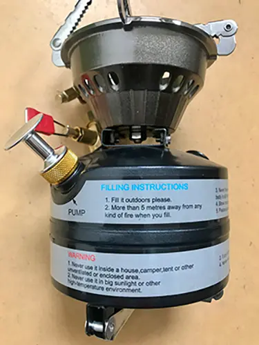 Foto dell’avviso ufficiale: BRS Field gasoline stove Stufa a gas portatile — rischio: Rischio chimico