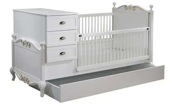 Foto dell’avviso ufficiale: Meltem Elena 80x180 ombouwbaar bed Culla per bambini — rischio: Intrappolamento & Lesioni