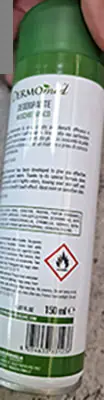 Photo de l’avis officiel: Dermomed Deodorante Spray déodorant — risque: Risque chimique