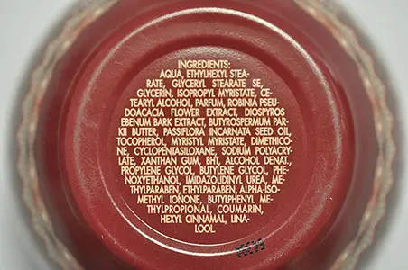 Photo de l’avis officiel: Tesori d'Oriente Crema vellutante Crème pour le corps — risque: Risque chimique