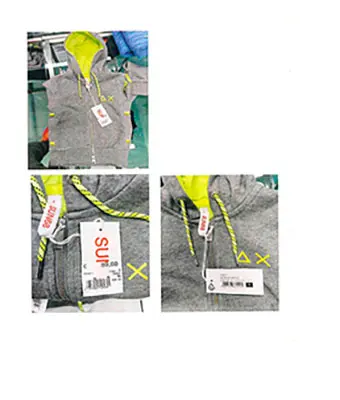 Foto aus der offiziellen Meldung: SUN68 Kinder-Sweatshirt — Risiko: Verletzungen & Strangulierung