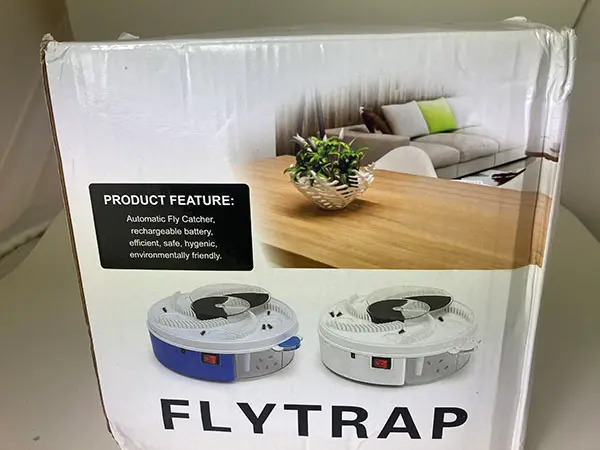 Foto uit de officiële melding: Flytrap Flytrap Insektslösa Roterande Fällor Elektrische vliegval — risico: Chemische risico's & Milieu