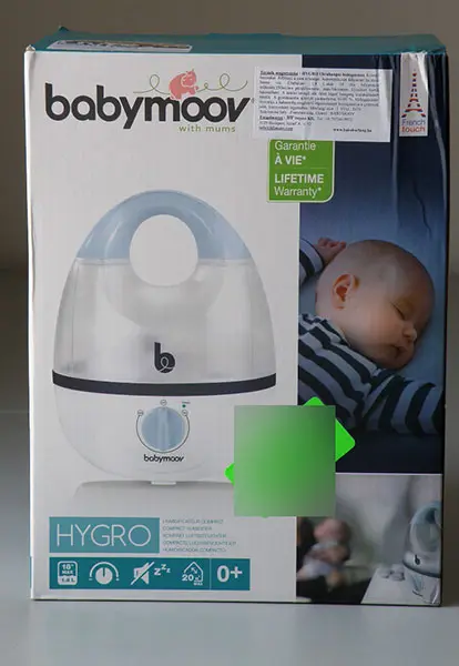 Foto aus der offiziellen Meldung: Babymoov Hygro Luftbefeuchter — Risiko: Mikrobiologisches Risiko