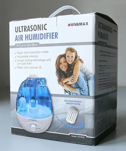 Photo de l’avis officiel: Vivamax Ultrasonic air humidifier Humidificateur d’air — risque: Risque microbiologique