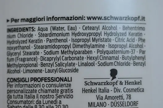 Foto dell’avviso ufficiale: Schwarzkopf Palette Balsamo per capelli — rischio: Rischio chimico