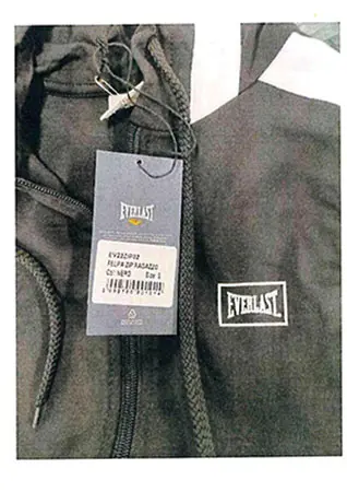 Photo from the official notice: EVERPLAST children's jacket — injuries & strangulation risk