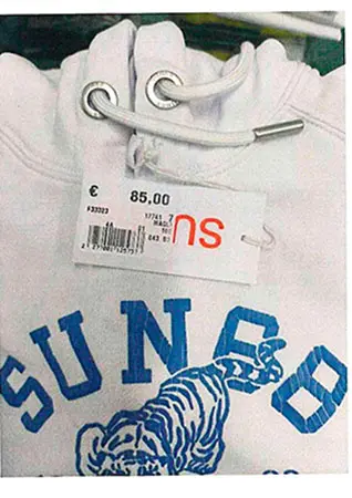 Foto do aviso oficial: SUN68 19_68 SUN68 Sweatshirt para crianças — risco: Ferimentos & Estrangulamento