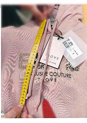 Foto uit de officiële melding: T-LOVE EXCLUSIVE  COUTURE T-LOVE Sweatshirt voor kinderen — risico: Verwonding & Verwurging