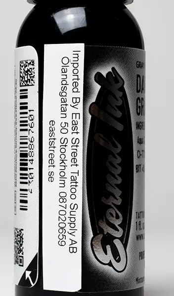 Foto do aviso oficial: Eternal Ink Eternal ink darker gray wash Tinta de tatuagem — risco: Químico