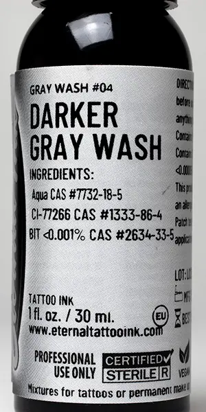Foto do aviso oficial: Eternal Ink Eternal ink darker gray wash Tinta de tatuagem — risco: Químico