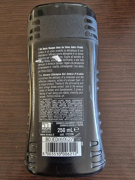 Foto dell’avviso ufficiale: INTESA Intesa Sex Unisex Ambra D'Arabia Gel doccia — rischio: Rischio chimico
