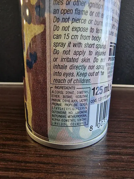 Foto uit de officiële melding: INTESA Intesa Parfum Deodorant Spray super sex Deodorantspray — risico: Chemische risico's