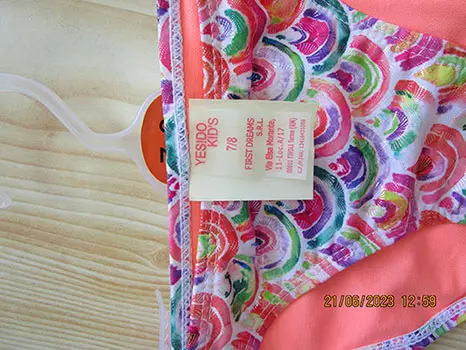 Photo de l’avis officiel: YES DO KIDS Bikini pour enfants — risque: Blessures (A12/01632/23)