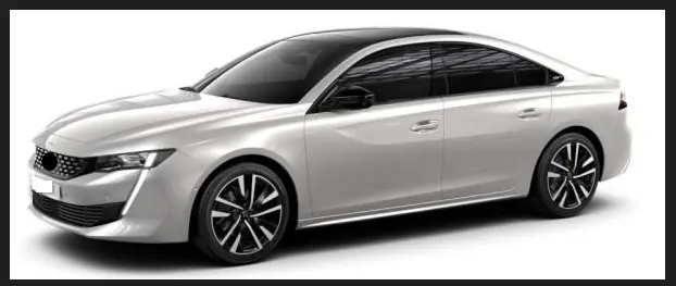 Photo from the official notice: Peugeot 3008, 308, 408, 508 passenger car — fire risk