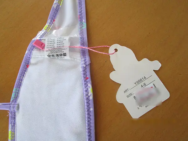 Photo de l’avis officiel: Power Flower Bikini pour enfants — risque: Blessures