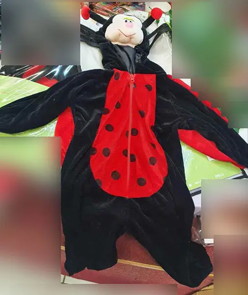 Foto aus der offiziellen Meldung: CHAKS Coccinelle Ausgefallenes Kleid Kostüm — Risiko: Ersticken