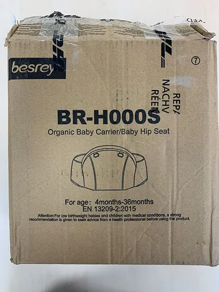 Photo de l’avis officiel: besrey Porte-bébé — risque: Blessures