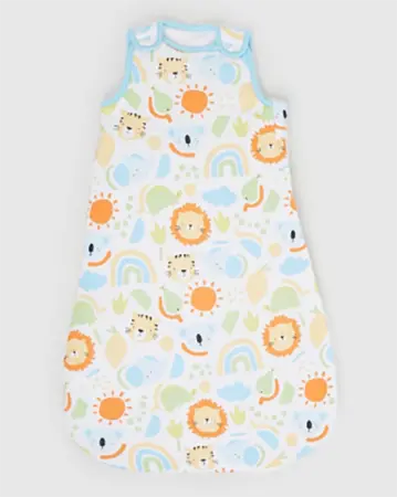 Foto aus der offiziellen Meldung: Dunnes Stores 2.5 Tog Floral/Animal Grow Bag and 1.5 Tog Grow Bag. Product sold online. Baby Schlafsack — Risiko: Discomfort & rash