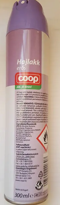 Foto dell’avviso ufficiale: Coop Hajlakk erős Lacca — rischio: Rischio chimico