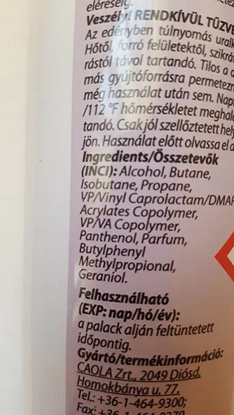 Foto dell’avviso ufficiale: Coop Hajlakk erős Lacca — rischio: Rischio chimico